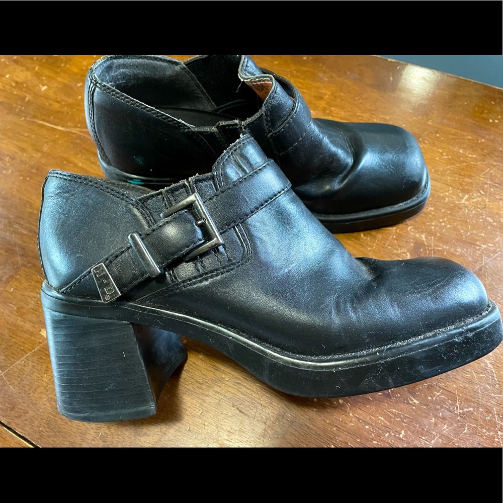 Harley Davidson | Vintage 90’s Y2K Chunky Heel Biker Moto Leather Boot Size 8